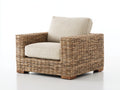 Polyrattan Gartensessel 90x90x75 cm - Beige und Natur - Moderner Outdoor Sessel