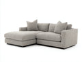 Ecksofa Stoffbezug 280x180x85 cm - Hellgrau - Modernes Ecksofa mit gepolsterter Sitzfläche