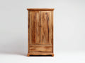 Kleiderschrank Massivholz 100x55x190 cm - Naturholz - Klassischer Schlafzimmerschrank mit Türen und Schublade